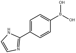 보론산,B-[4-(1H-이미다졸-2-일)페닐]- 구조식 이미지