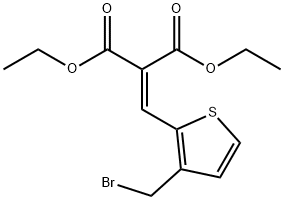 DIETHYL 2-([3-(BROMOMETHYL)-2-THIENYL]METHYLENE)MALONATE Structure