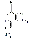 p-니트로벤질리덴-p-클로로페닐아세토니트릴 구조식 이미지
