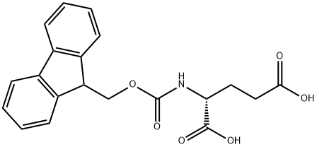 N-[(9H-FLUOREN-9-YLMETHOXY)카보닐]-D-글루타믹산 구조식 이미지