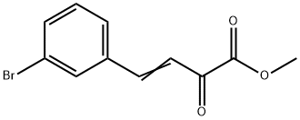 (E)-메틸-4-(3-브로모페닐)-2-옥소부트-3-에노에이트 구조식 이미지