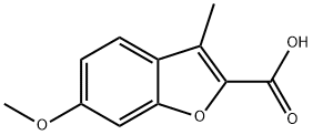 6-메톡시-3-메틸-1-벤조푸란-2-카르복실산 구조식 이미지