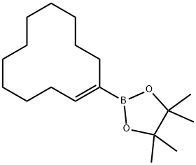 1,3,2-Dioxaborolane, 2-(1-cyclododecen-1-yl)-4,4,5,5-tetraMethyl- Structure