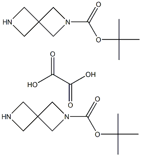 2,6-Diazaspiro[3.3]heptane-2-carboxylic acid tert-butyl ester hemioxylate Structure