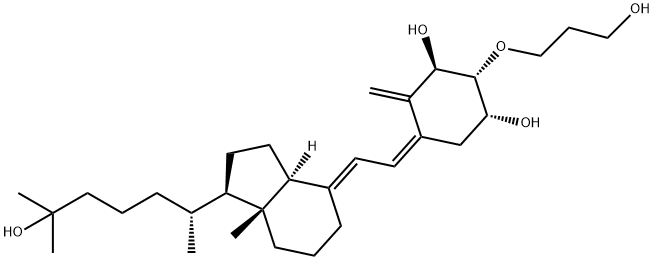 2-(3-히드록시프로폭시)-1,25-디히드록시비타민D3 구조식 이미지