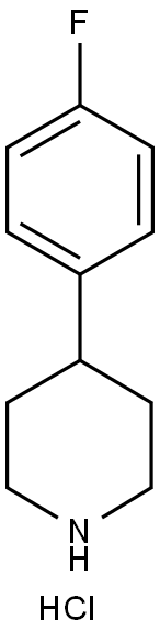 4-(4-FLUORO-PHENYL)-PIPERIDINE HCL SALT Structure