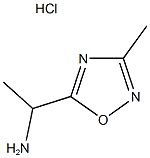 1-(3-methyl-1,2,4-oxadiazol-5-yl)ethanamine(SALTDATA: HCl 0.5H2O) 구조식 이미지
