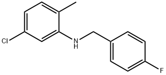 5-클로로-N-(4-플루오로벤질)-2-메틸아닐린 구조식 이미지