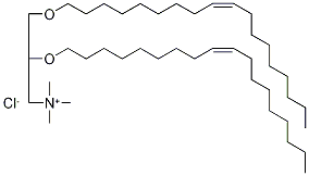N-(1-(2,3-dioleyloxy)propyl)-N,N,N-trimethylammonium Structure