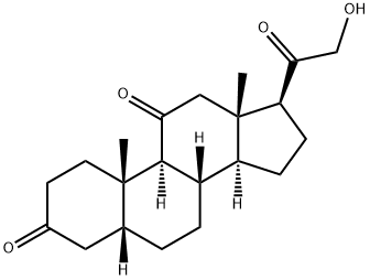 21-Hydroxy-5B-pregnane-3,11,20-trione Structure
