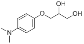 1,2-Propanediol, 3-(p-(dimethylamino)phenoxy)- Structure