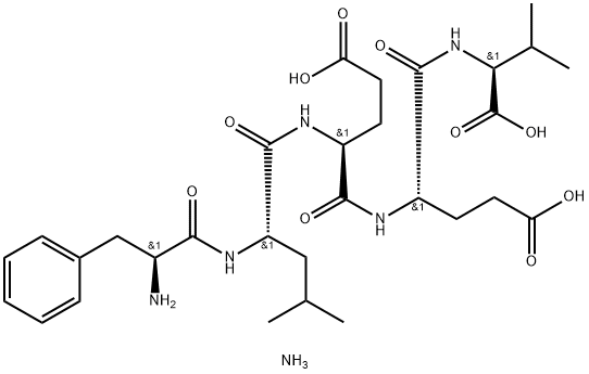 PHE-LEU-GLU-GLU-VAL AMMONIUM Structure