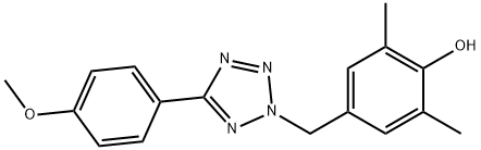 4-((5-(4-Methoxyphenyl)-2H-tetrazol-2-yl)methyl)-2,6-dimethylphenol Structure