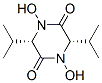 (3S,6S)-1,4-Dihydroxy-3,6-diisopropyl-2,5-piperazinedione Structure