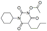 5-Butyl-1-(4-hydroxycyclohexyl)barbituric acid acetate Structure