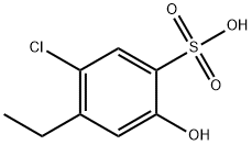 5-클로로-4-에틸-2-하이드록시벤젠설폰산 구조식 이미지
