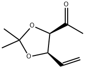 Ethanone, 1-[(4R,5R)-5-ethenyl-2,2-diMethyl-1,3-dioxolan-4-yl]- 구조식 이미지