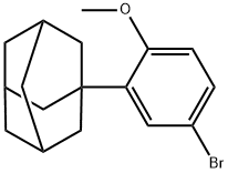 1-(5-Bromo-2-methoxy-phenyl)adamantane 구조식 이미지