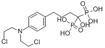 4-(4-(bis(2-chloroethyl)amino)phenyl)-1-hydroxybutane-1,1-bisphosphonic acid Structure