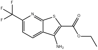 ethyl 3-aMino-6-(trifluoroMethyl)thieno[2,3-
b]pyridine-2-carboxylate Structure