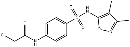 acetamide, 2-chloro-N-[4-[[(3,4-dimethyl-5-isoxazolyl)amin Structure