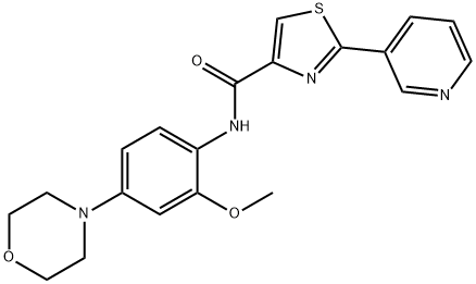 1042672-97-8 N-[2-Methoxy-4-(4-morpholinyl)phenyl]-2-(3-pyridinyl)-4-thiazolecarboxamide