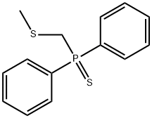 [(Methylthio)methyl]diphenylphosphine sulfide Structure