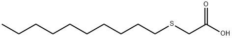 decylthioacetic acid Structure