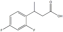 3-(2,4-difluorophenyl)butanoic acid Structure