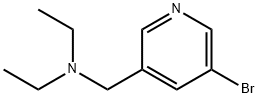 N-((5-브로모피리딘-3-일)메틸)-N-에틸에탄아민 구조식 이미지