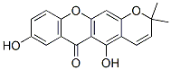 5,8-Dihydroxy-2,2-dimethyl-2H,6H-pyrano[3,2-b]xanthen-6-one 구조식 이미지
