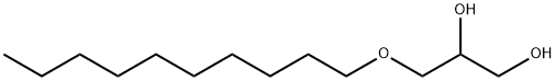 1,2-Propanediol, 3-decyloxy-, Structure