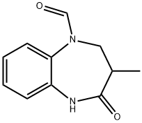 3-Methyl-4-oxo-2,3,4,5-tetrahydro-1H-1,5-benzodiazepine-1-carbaldehyde Structure