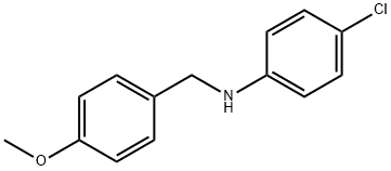 4-chloro-N-[(4-methoxyphenyl)methyl]aniline Structure