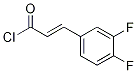 3,4-difluorocinnaMoyl chloride 구조식 이미지