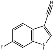 6-фтор-1H-индол-3-карбонитрил структурированное изображение
