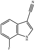 1H-Indole-3-carbonitrile, 7-fluoro- Structure