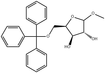 Methyl 5-O-trityl-D-xylofuranoside Structure