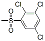 2,3,5-trichlorophenyl methyl sulfone Structure