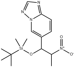 [1,2,4]Triazolo[1,5-a]pyridine, 6-[1-[[(1,1-diMethylethyl)diMethylsilyl]oxy]-2-nitropropyl]- 구조식 이미지