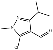 5-Chloro-1-methyl-3-(propan-2-yl)-1H-pyrazole-4-carbaldehyde Structure