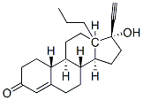 (17R)-17-Hydroxy-13-propyl-18,19-dinorpregn-4-en-20-yn-3-one 구조식 이미지