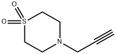 4-PROPARGYLTHIOMORPHOLINE 1,1-DIOXIDE Structure