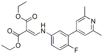 Diethyl (((3-(2,6-dimethyl-4-pyridinyl)-4-fluorophenyl)amino)methylene )propanedioate Structure