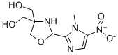 2-(1-메틸-5-니트로이미다졸릴)-4,4-비스(히드록시메틸)옥사졸리딘 구조식 이미지