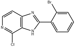 2-(2-bromophenyl)-4-chloro-1H-imidazo[4,5-c]pyridine Structure
