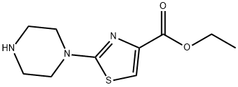 2-(1-피페라지닐)-4-티아졸카르복실산에틸에스테르 구조식 이미지