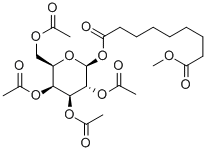 8-메톡시카르보닐옥타노일2,3,4,6-테트라-O-아세틸-bD-갈락토피라노시드 구조식 이미지