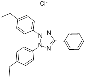 2,3-BIS(4-ETHYLPHENYL)-5-PHENYLTETRAZOLIUM CHLORIDE Structure