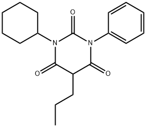1-Cyclohexyl-3-phenyl-5-propylbarbituric acid 구조식 이미지